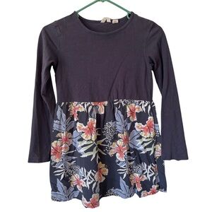 3/$20 Roxy Kids Casual Dress - Navy with Floral Print